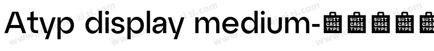 Atyp display medium字体转换